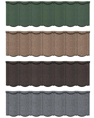 1340mm x 420mm Tigla metalica acoperita cu piatra Zin Traditional Bond Tigla de acoperis Pentru comunitati